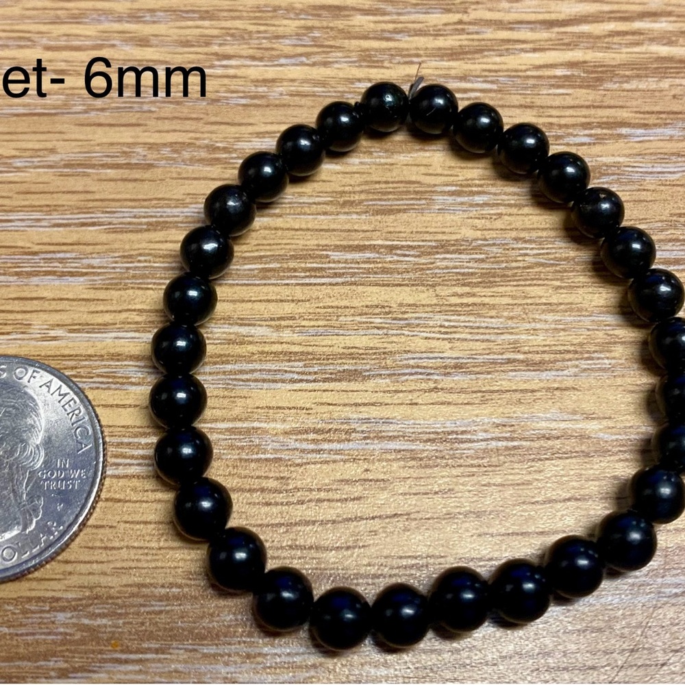 Authentic JET crystal bracelet- 6mm